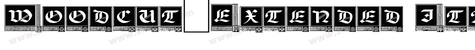 Woodcut-Extended Italic字体转换